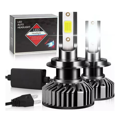 Kit De Faros Led H7 De 14000 Lm Y 80 W Con Poca Luz Para Vol