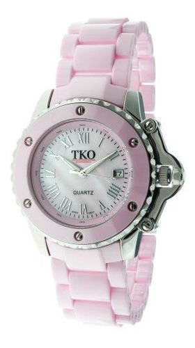 Orlogi Tk575-pk Reloj De Cerámica Genuino Con Esfera Rosa Pa