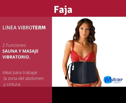 Manta Termica Reductora, Modeladora Abdominal. Estetica
