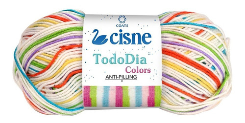 Lana Cisne Todo Día Anti Pilling Multicolor X Ovillo 100 Grs