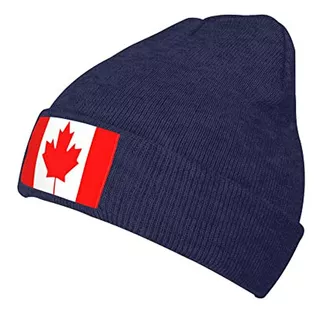 Sombrero Gorro Boina Muje Mocsone Canada Canadian Flag Knit
