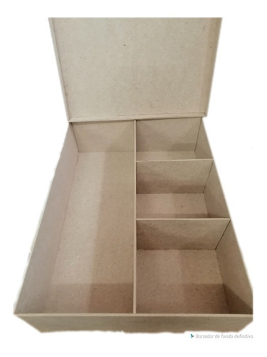 5 Caja Para Botella Con Tapa Hecha De Mdf 30x35 