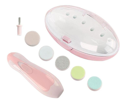 Set De Manicura Automática Para Bebé Recién Nacido Rosado