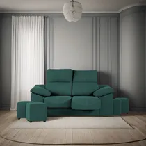 Comprar Sofá Valenziana Paris 2 Cuerpos Lino Geo Oceano Reclinable