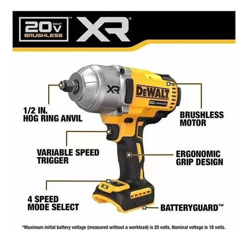 Chave De Impacto De 13mm Sem Fio Dewalt - Dcf900b