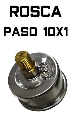 Imagen 4 de 10 de Manómetro Pcp Inflador Compresor Rosca 10x1 Glicerina