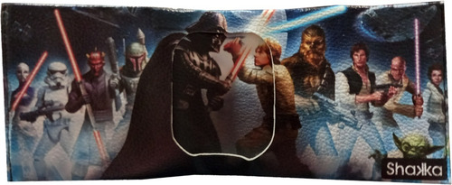 Imagen 2 de 5 de Billetera Shakka Star Wars Darth Vader Muy Lejano