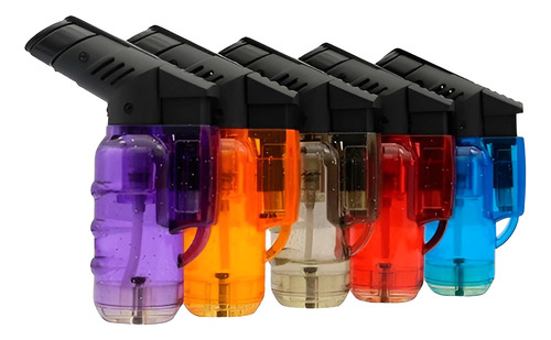 5 Maçarico Mini Portátil Recarregável Ultra Chama 1300 Graus
