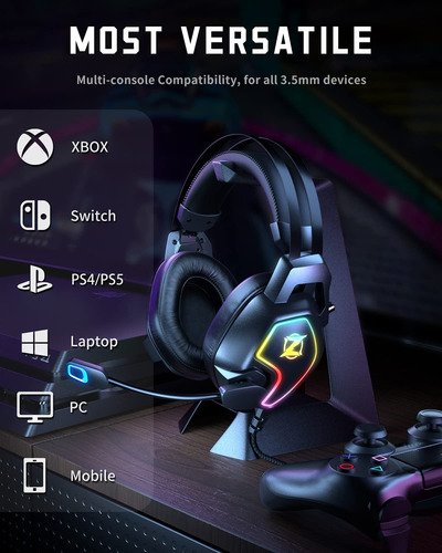Gaming Headset For Xbox One Series X/s Ps5, Ps4, Pc Switch