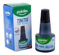 Tinta Para Almohadilla 30ml Negra Pointer