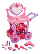 Comprar Peinadora Juguete Estilo Carrito De Belleza  Con 53 Piezas