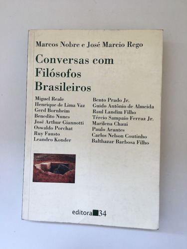 Livro Conversas Com Filósofos Brasileiros Marcos D674