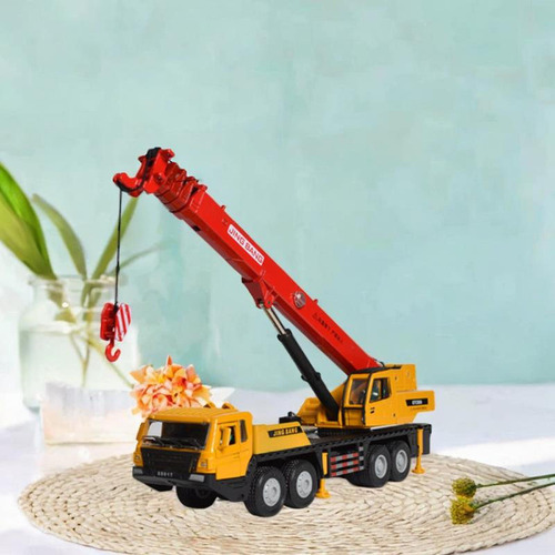 1:50 Crane De Grúas Camión Vehículo Ingeniería Rojo