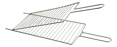 Grelha De Churrasco Aço Peixe 25cm X 67 Cm Gralizer