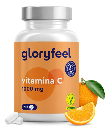 Vitamina C 1000 Mg Ayuda Inmunologico Cansancio 200 Tabletas