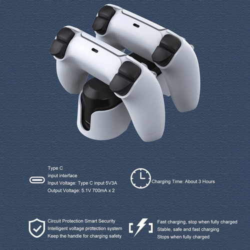 Para Ps5 Controller Dual Charging Dock Station Indicador