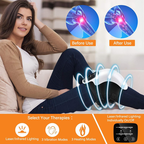 Masajeador De Rodilla C/calor Infrarrojo Y Vibración Forthiq