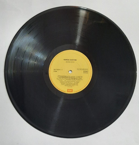 Lp - Diana Ross - Workin' Overtime - C/encarte - 1989 - Emi (Usado)
