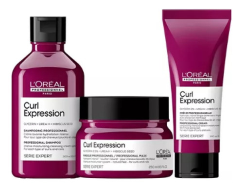 Kit L'oreal Professionnel Curl Expression Sh +masc +leave-in