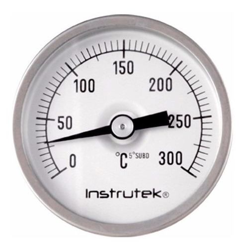 Termómetro Para Horno 2 PLG 0 A 300°c, Vástago 4 , Rosca 1/4
