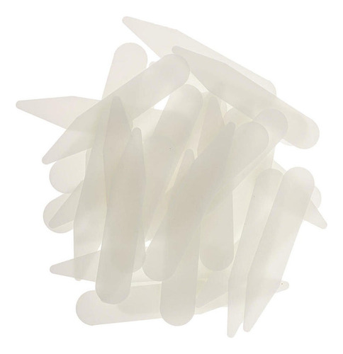 200 Piezas De Plástico Beige Cuello Soporte Insertos Camisas