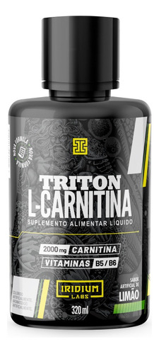 Triton L-carnitina 320ml - Iridium Labs Sabor Limão