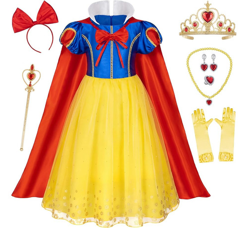 Disfraz De Vestido De Princesa Para Niñas Pequeñas Cumpleaño