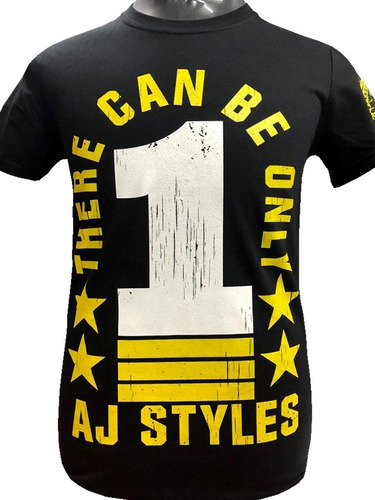 Polera Aj Styles 'there Can Be Only 1' Wwe Njpw Tna
