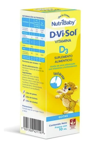 D-vi-sol Nutribaby Vitamina D3 Gotas 10 Ml