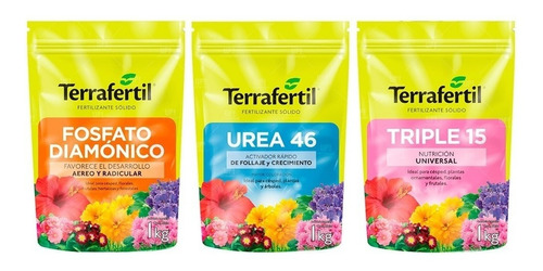 Fertilizante Triple 15 Fosfato Urea 46 Terrafertil 1kg Grow