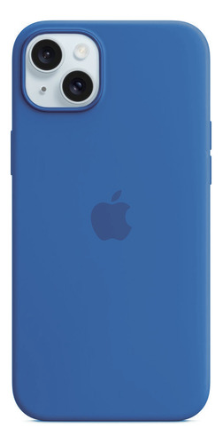 Silicone Case Iphone 14 Funda Silicona Azul Lisa