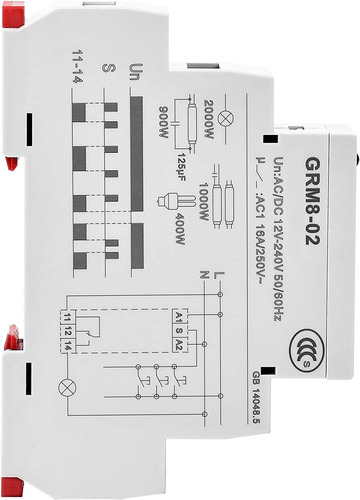 Grm8 Relé De Enclavamiento Electrónico Relé De Memor...