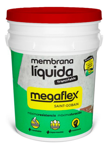 Membrana Liquida Transitable Para Techos 4kg Megaflex