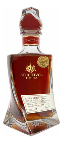 Tequila Adictivo Extra Añejo 750 Ml