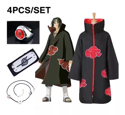 Franco Collectibles Naruto Akatsuki Nuvem Vermelha Anime Roupa de