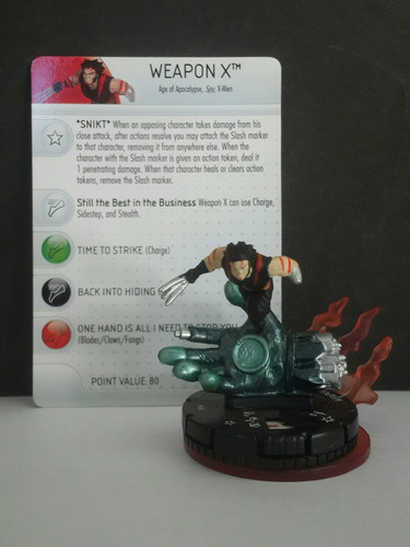 Weapon X #66 Chase Rare - Heroclix Uncanny X-men - Germanes