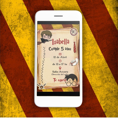 Invitación Digital Harry Potter