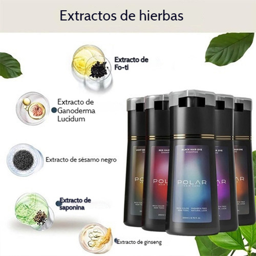 Ib Shampoo De Tintura Cabelo Polar, Cuidados Com Os Cabelos