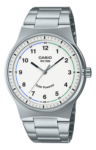 Reloj Unisex Casio Mtp-rs105d-7bvdf Core Mens Color de la correa Plateado Color del bisel Plateado Color del fondo Blanco