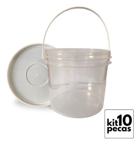 Pote Para Doce De Vidro 2.2l Transp 10 Pçs