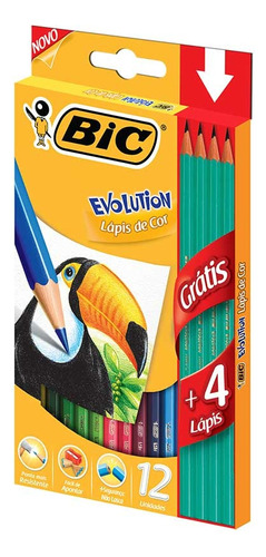 Bic Kit Escolar Evolution X20 Lapices Biromes Goma Sacapunta