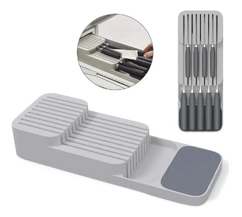 Imagen 3 de 9 de Organizador De Cuchillos Soporte Porta Cubiertos Cocina X L