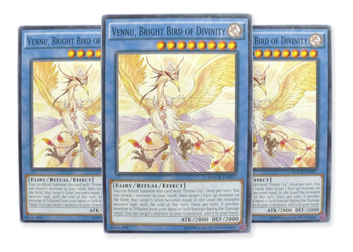 Yugi-oh! Vennu Bright Bird Of Divinity Macr-en097 Comun