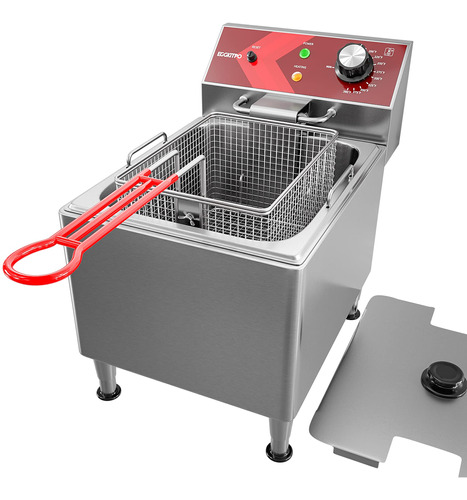 Eggkitpo Deep Fryer With Basket Commercial 12l Electric Cou.