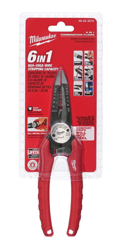 Pinza Pelacable Combinada 6 En 1 Milwaukee 48-22-3079