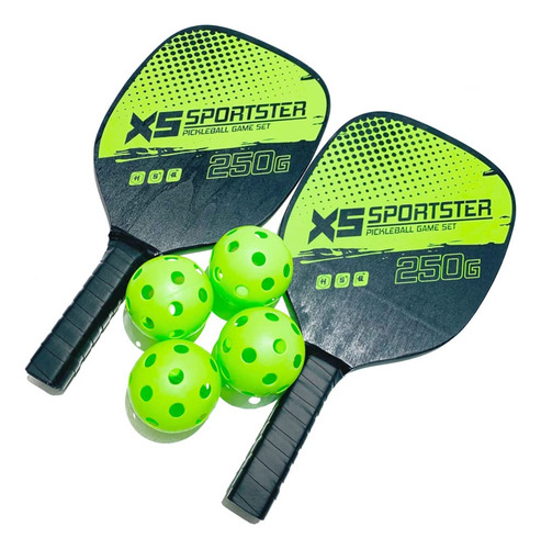 2 Raqueta Pickleball 4 Bola Accesorio Deportivo