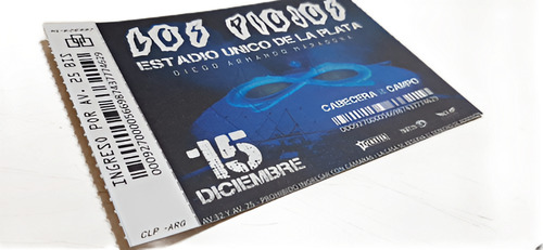 Reimpresión Entradas Físicas Piojos Estadio Único 15/12/24