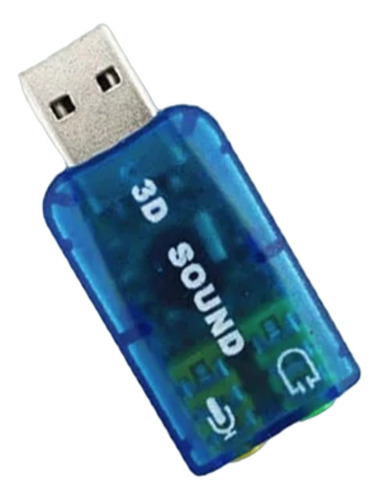 Adaptador Usb 2.0 Tarjeta De Sonido 5.1 Canales Audio 3d Ppc