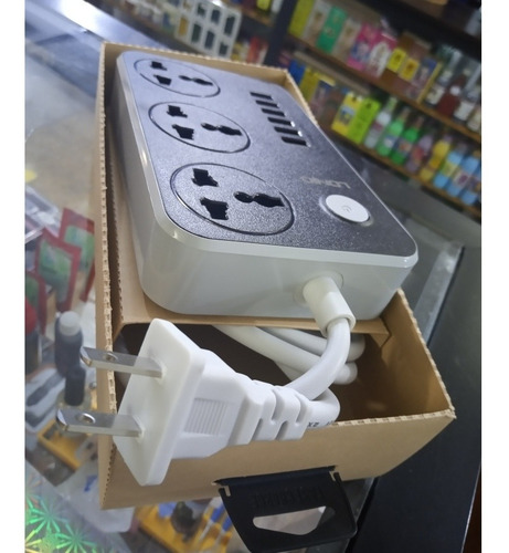 Regleta Multitoma Carga Rapida Cable De 2 Metros