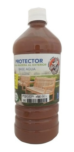 Protector Para Madera Exterior 5 En 1 Cedro Base Agua 1 Lt